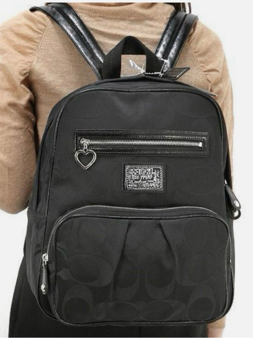 Coach Poppy Signature Backpack